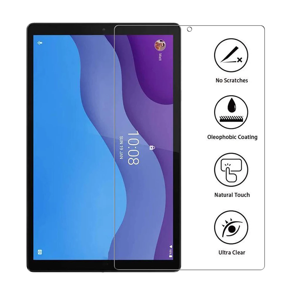 Vidrio Templado 9H para Lenovo Tab M10 2ª generación, Protector de pantalla de 10,1 pulgadas, TB-X306F X306X, película protectora transparente HD antihuellas