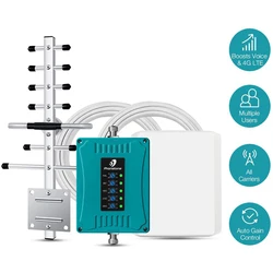 Kit amplificateur de signal de téléphone portable, répéteur d'antenne, données vocales, amplificateur, 2G, 3G, 4G, persévérance, 700 MHz, 850 MHz, 1800 MHz, 2100 MHz, 2600MHz