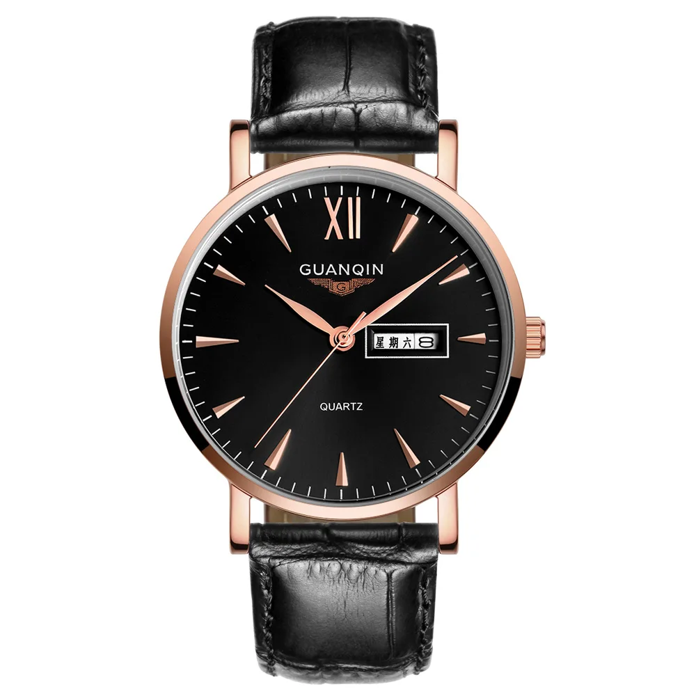 2021 Guanqin GS19033 Business wristwatch men's watch famous brand classic fashion quartz watch men's clock hours houdiji men