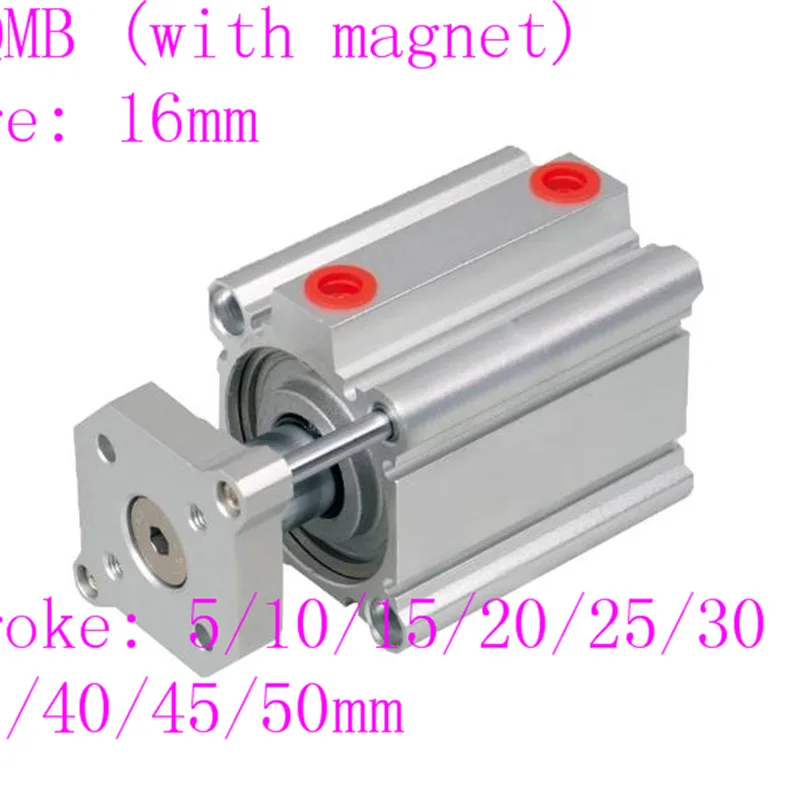 

smc type pneumatic cylinder CDQMB bore 16mm stroke Double Acting guide rod compact air cylinders