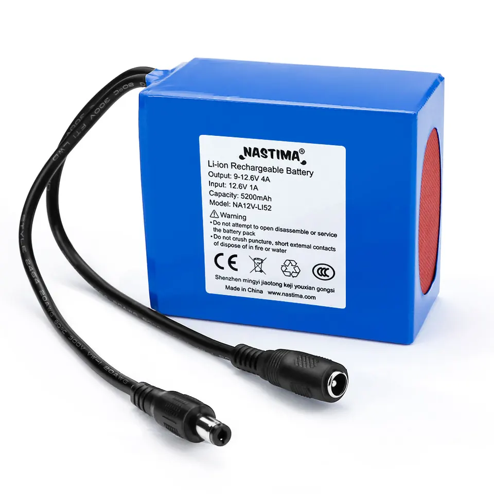 CITYORK Batteria Ricaricabile Li-Ion 12V 5600mAh – Alimentazione Portatile Per CCTV, Videocamere, LED E Droni - 3