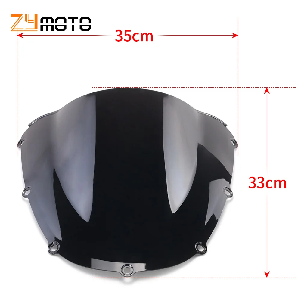 Parabrisas transparente para motocicleta, protector de carenado de doble burbuja para Honda CBR 900 RR, 954, 2002, CBR900RR, CBR954RR