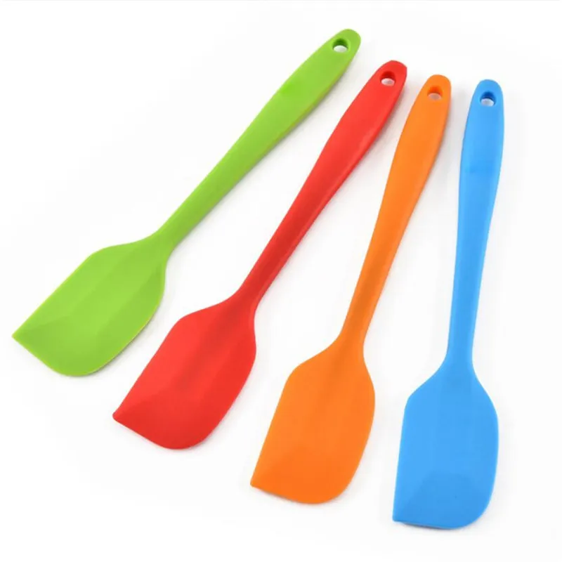 Multicolor Food Grade Non Stick Butter Cooking Silicone Spatula Set Cookie Pastry Scraper Cake Baking Spatula Silicone Spatula