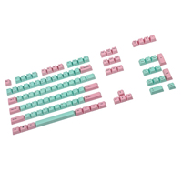 OEM Profile ANSI 104 Key Pink Green Thick PBT GK61 Keycaps For Mechanical Keyboard 61 87 104  GK61X GK61XS TKL GK87