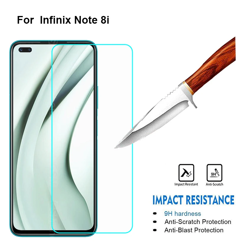 Tempered Glass For Infinix Note 8 Note 8i Cover 9H Protective Glass Film for Cristal Templado Infinix Note 8 Screen Protector