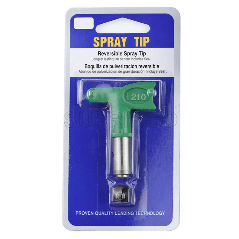 Suprihoo Fine Finish Low Pressure 1-6 Series Airless Tips Nozzle With 7/8 Nozzle Guard For Airless Paint Spray Sprayer Gun