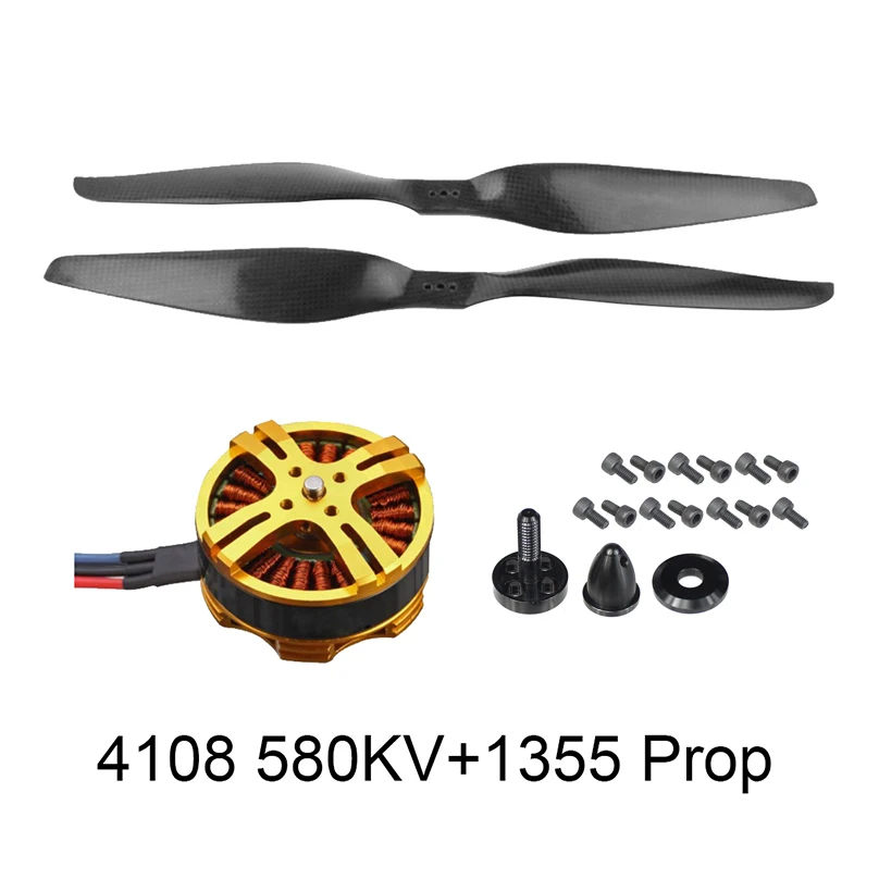 FEICHAO 3-6S 380KV 4108 Multi Rotor Brushless Motor Pull-2080g +15x5.5 3K Propeller CW CCW 1555 for 4/6/8-Axle DIY Drone Kit​