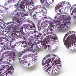 New 100PCS purple color Clear Plastic Buttons Half Ball 13mm Sewing Craft