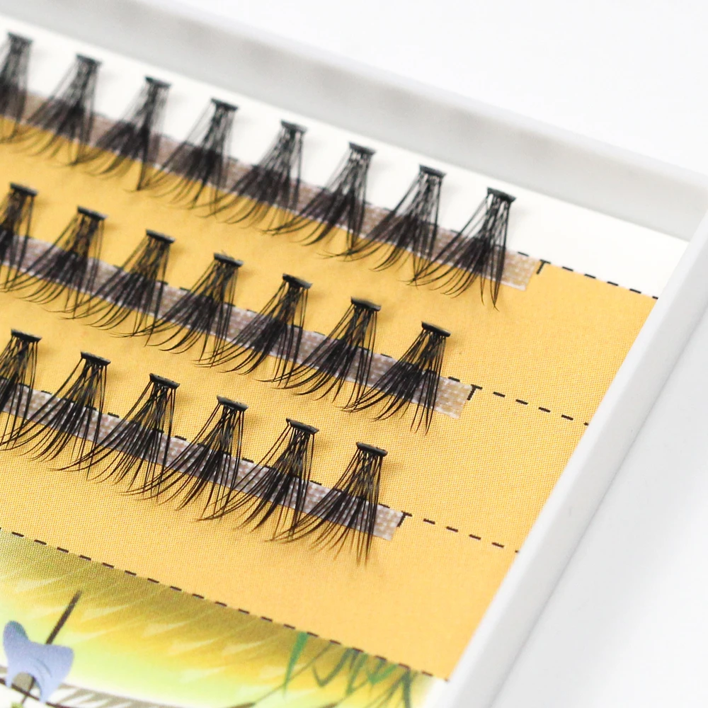 Extensions de cils individuels en vison 20D, noirs et doux, pour fille, accessoire de beauté