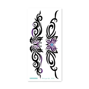 2020 حار بيع حار أنثى أنثى مؤقتة الوشم ملصق الوشم مع الفراشة والزهور ملصق وشم وهمية للخصر الجسم الساق البطن أعلى 10 بيع الوشم للمرأة بعقب - No4