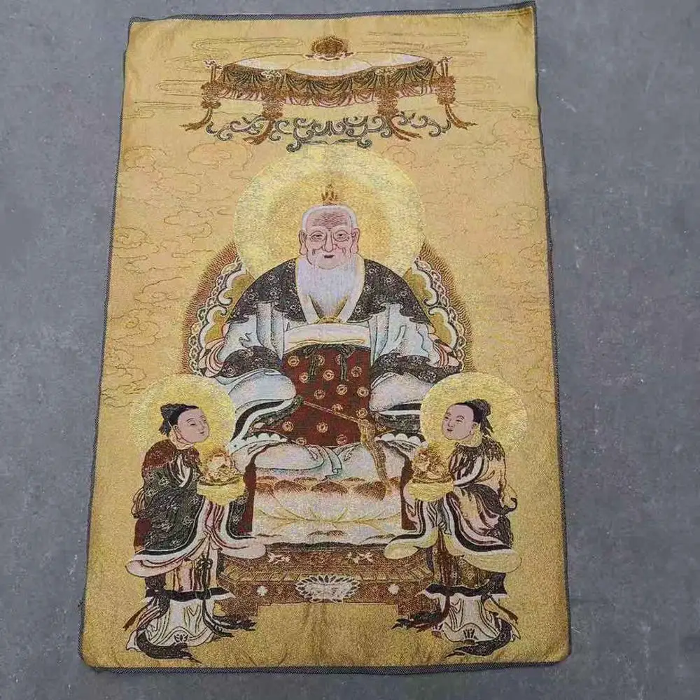 Thangka embroidery religious Buddha northern black emperor five spirits xuanlao decorative painting