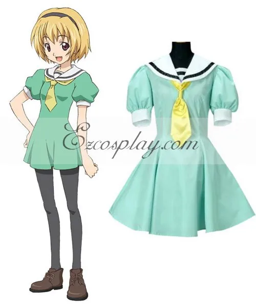 Higurashi When They Cry Satoko Hojo Dress Skirt Adult Halloween Girls Party Dress Festival Dress Suit Cosplay Costume E001