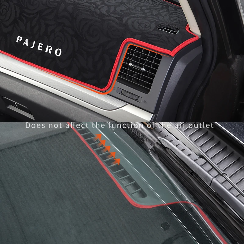 For Mitsubishi Pajero accessories v87v9395v97v9 Dashboard Pad Light-proof Pajero io Full Pinin Montero  Modification Decoration