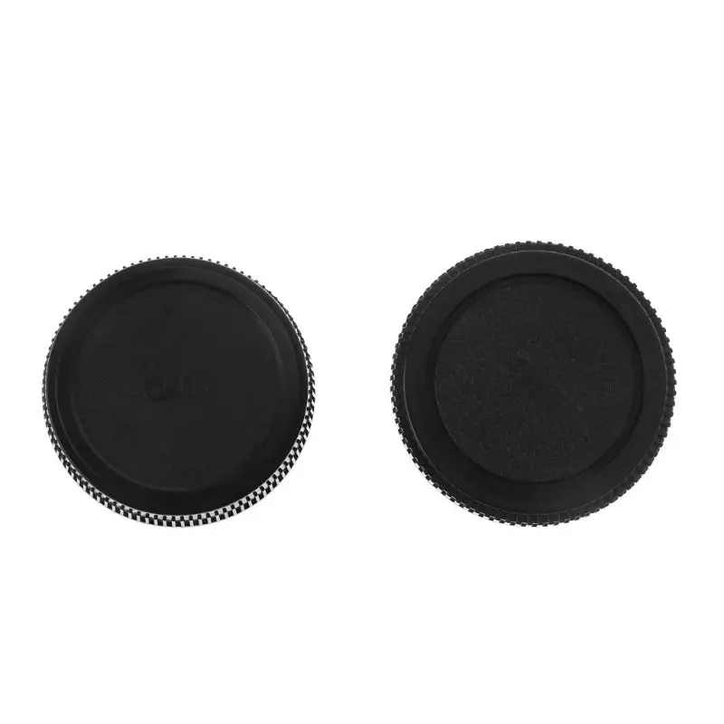 Copriobiettivo posteriore coperchio fotocamera protezione antipolvere plastica nera per Olympus OM
