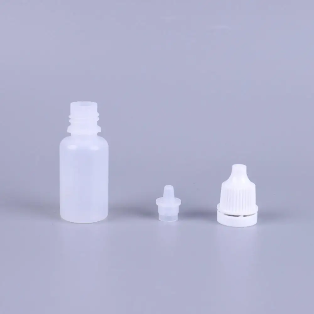 10Pcs/Lot 5ml Eyes Drop Refillable Bottle Empty Plastic Squeezable Dropper Bottles Colorful Cap Eye Liquid Dropper Sample Bottle