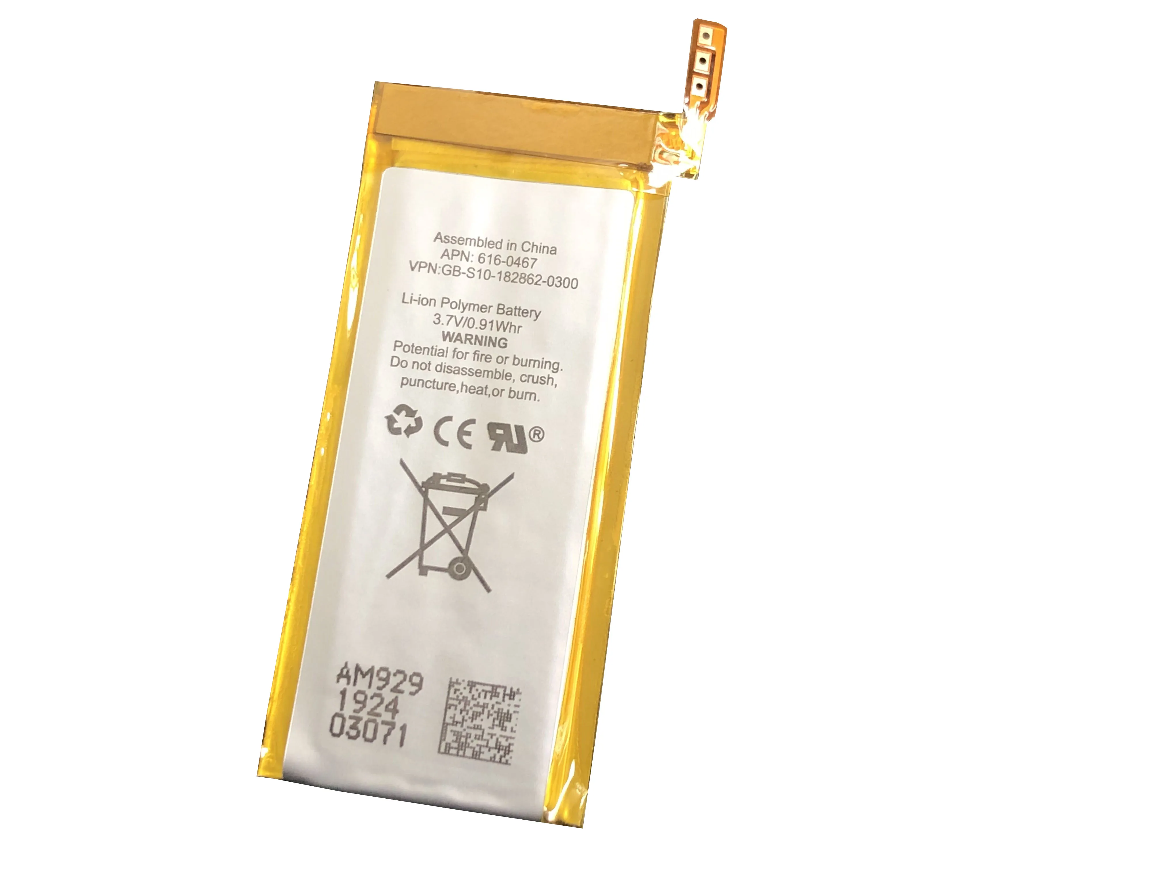 

Сменный аккумулятор для ipod Nano 5, 5G, 5-го поколения, MP3, литий-полимерный, Nano 5, 616-0467, с набором инструментов