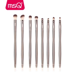 MSQ 8PCS Eye shadow Makeup Brushes Set Blending Eyebrow Concealer Make up Brushes Kits With a Diamond Eyes Cosmetic Tools