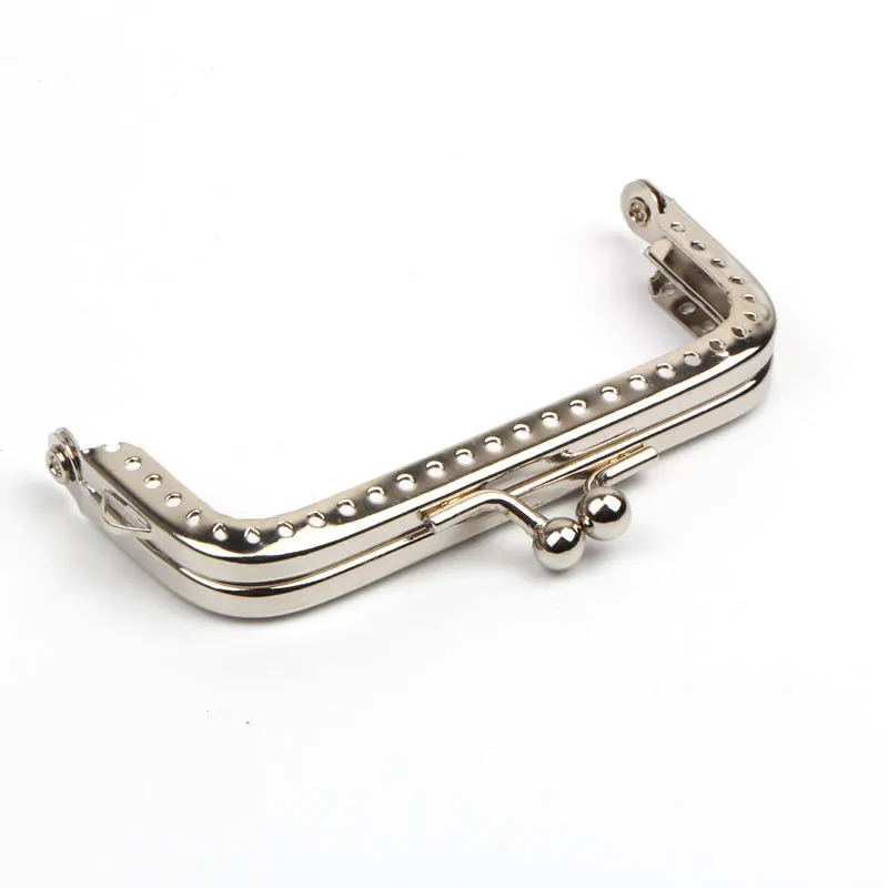 1Pc 6.5-20cm Coin Purse Frame Hanger Embossing Rectangle Metal Kiss Clasp Lock Accessories Frame Handle for Wallet Handbag Parts