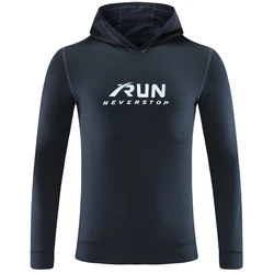 Men Long Sleeve Sports Thin Breathable Hoodies Ice Silk Gym Training Tennis Tops Hoody Autumn Jogger Quick Dry Running Jackets