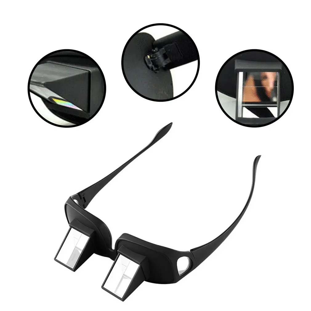 Amazing Lazy Periscope Horizontal Reading TV Sit View Glasses Bed Prism Spectacles Smart Glasses on Bed Lie Down Glasses Only UC