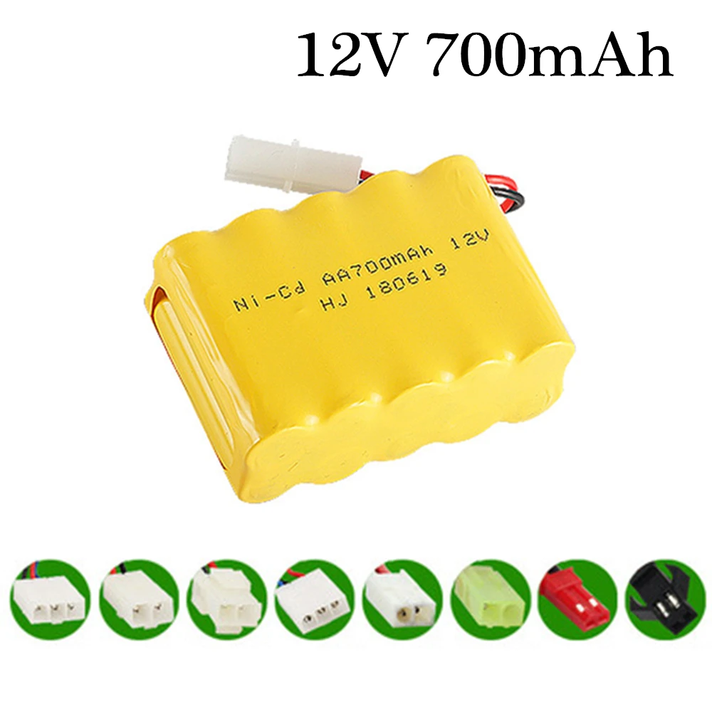 12v 700mah NiCD Battery For Rc toy Car Tanks Trains Robot Boat Gun Ni-CD AA 700mah 12v Rechargeable Battery 1Pcs