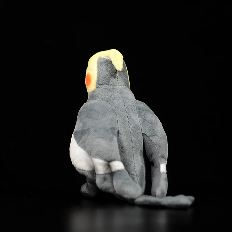 18cm Grey Cute Cockatiel Bird Simulation Stuffed Plush Toys Nymphicus hollandicus Kids Gift lovely Kawaii Real Life Plush Dolls