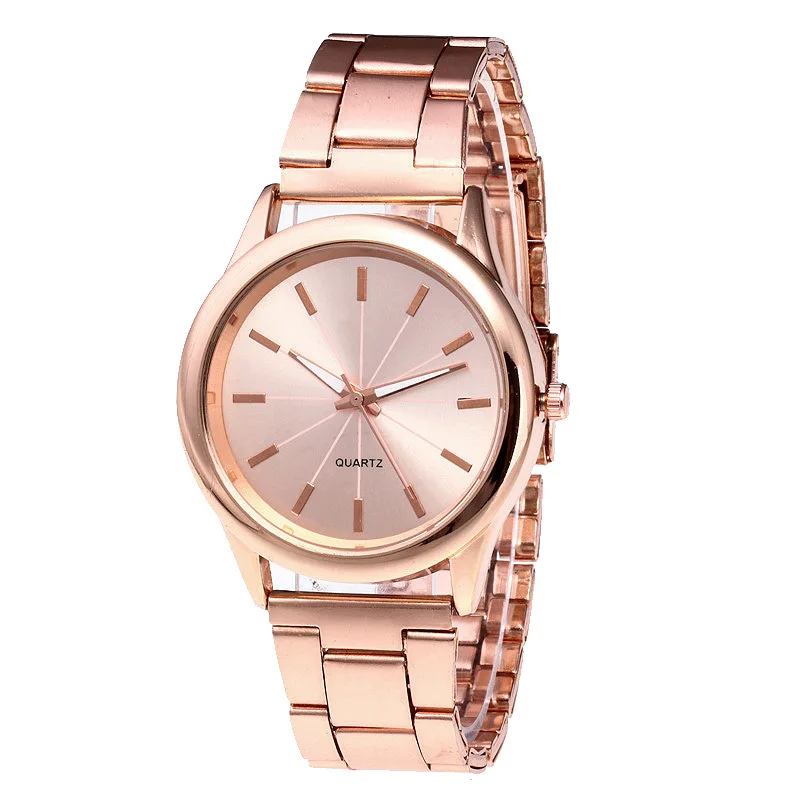 Lovers Watch Women Rose Gold Bracelet Stainless Steel Wristwatch Fashion Dress Casual Small Ladies Watches Gold Men Quartz Clock