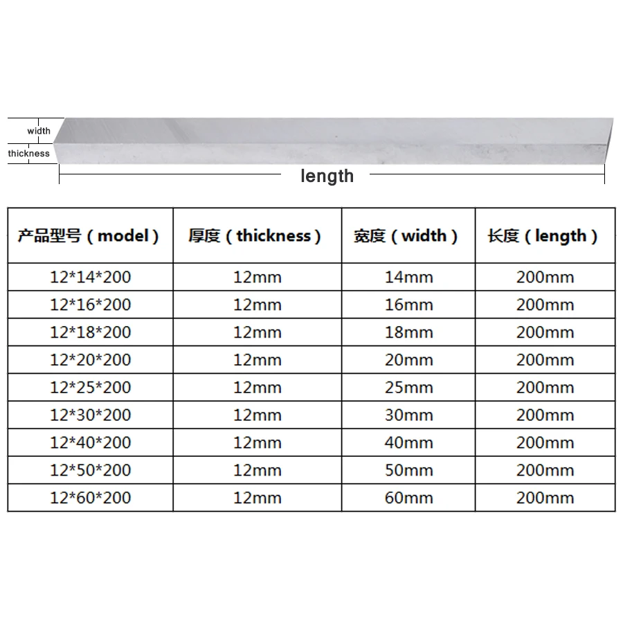 White steel bar white steel knife super hard high speed steel turning tool white steel turning knife front steel blade blanktool