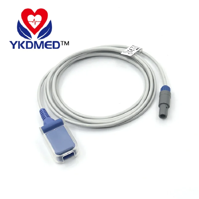 

5PCS/Compatible for Comen brand patient monitor,C60 (OXIMAX) 2.2m spo2 sensor extension cable Readel 2bit 40 8p DB9F