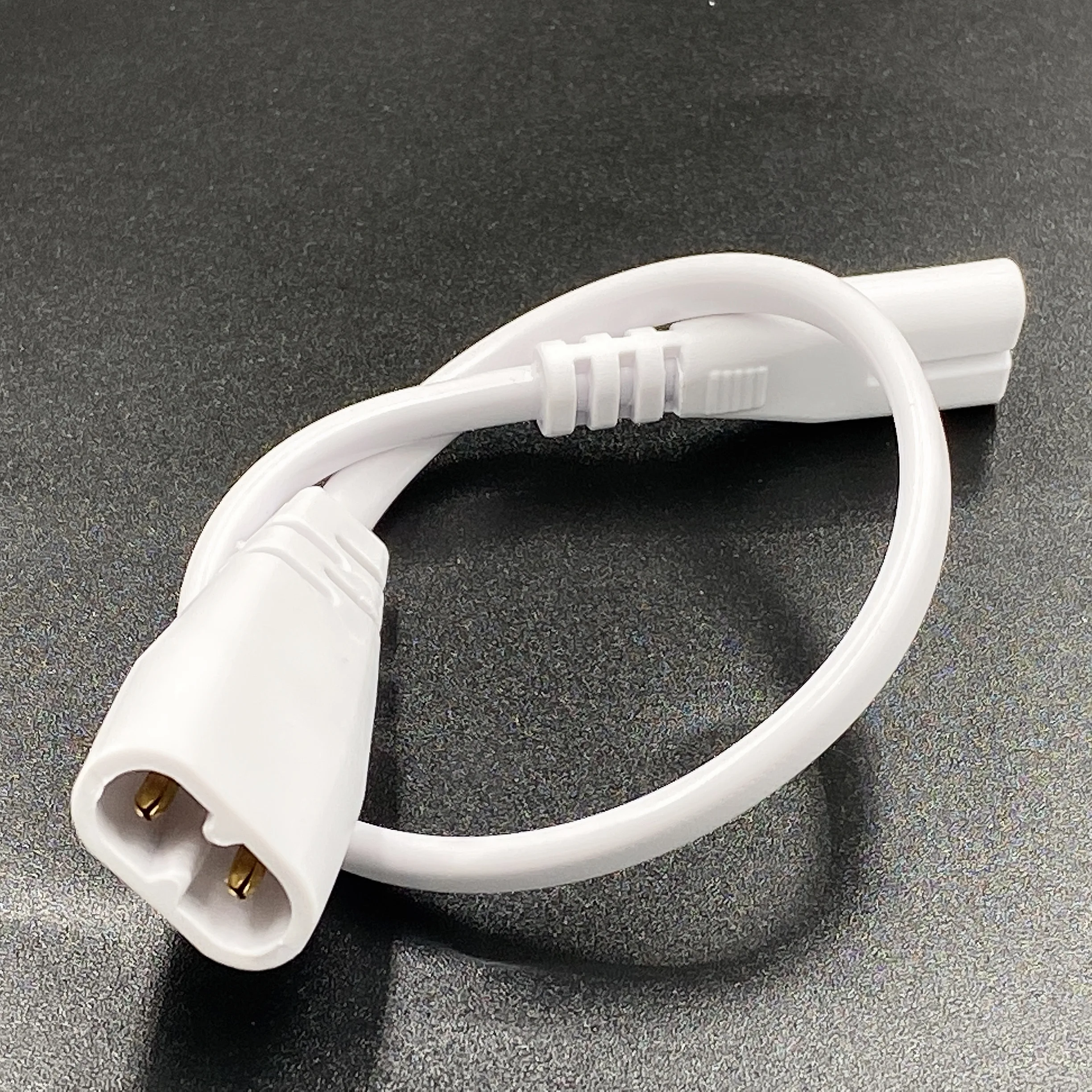 IEC 60320 C8 Plug to C7 Receptacle Male to Female Extension Power Supply Main Adapter Cable 0.3m White Color