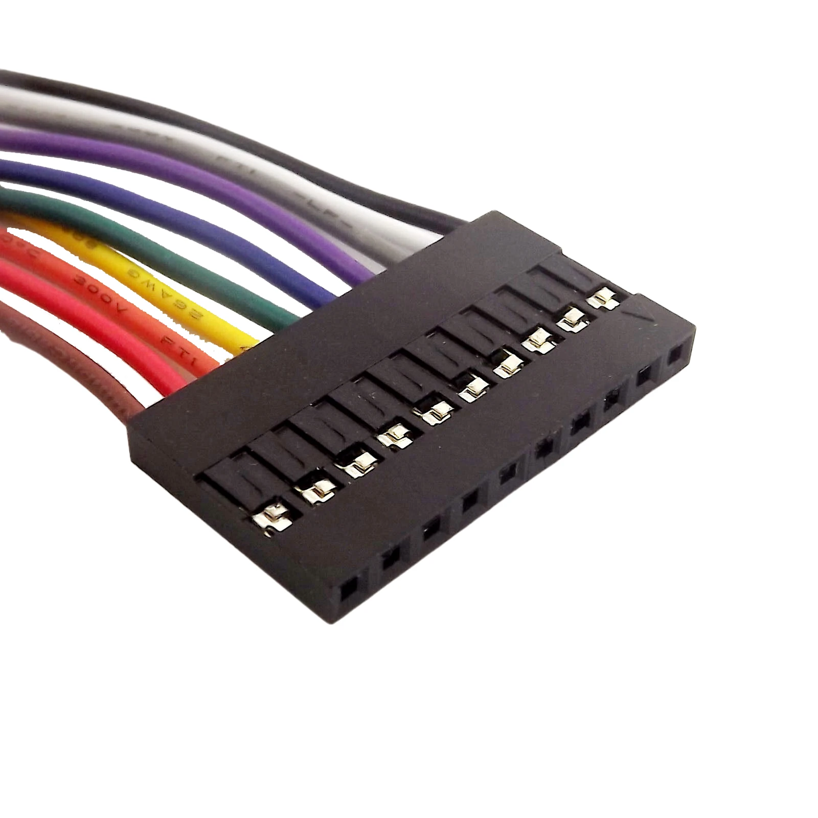 10 قطعة 30 سنتيمتر 10Pin -10Pin موصل الإناث إلى الإناث دوبونت سلك تمديد موصل كابل خط 2.54 مللي متر