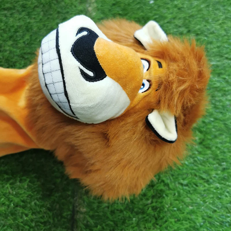 Golf Driver Wood Head Cover Plush Lion Fairway Wood Head Protector