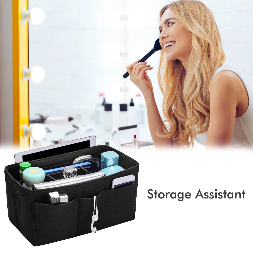 

Bag Organizer for Women Felt Bag Organizer Multifunctional Cosmetics Organizer Nappy Bag Organizer