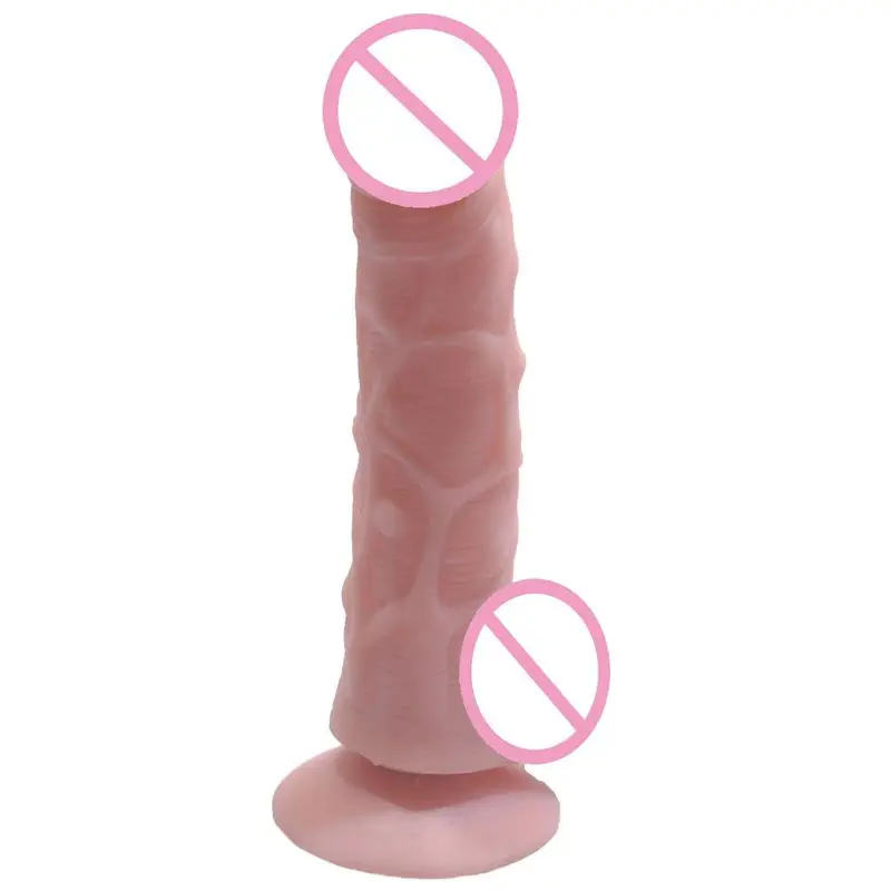 Hot Sale Big Dildo Realistic Penis with Suction Cup Sex Toys for Woman Silicone Real Rubber Dick Foreskin Cock Sexy Product Shop