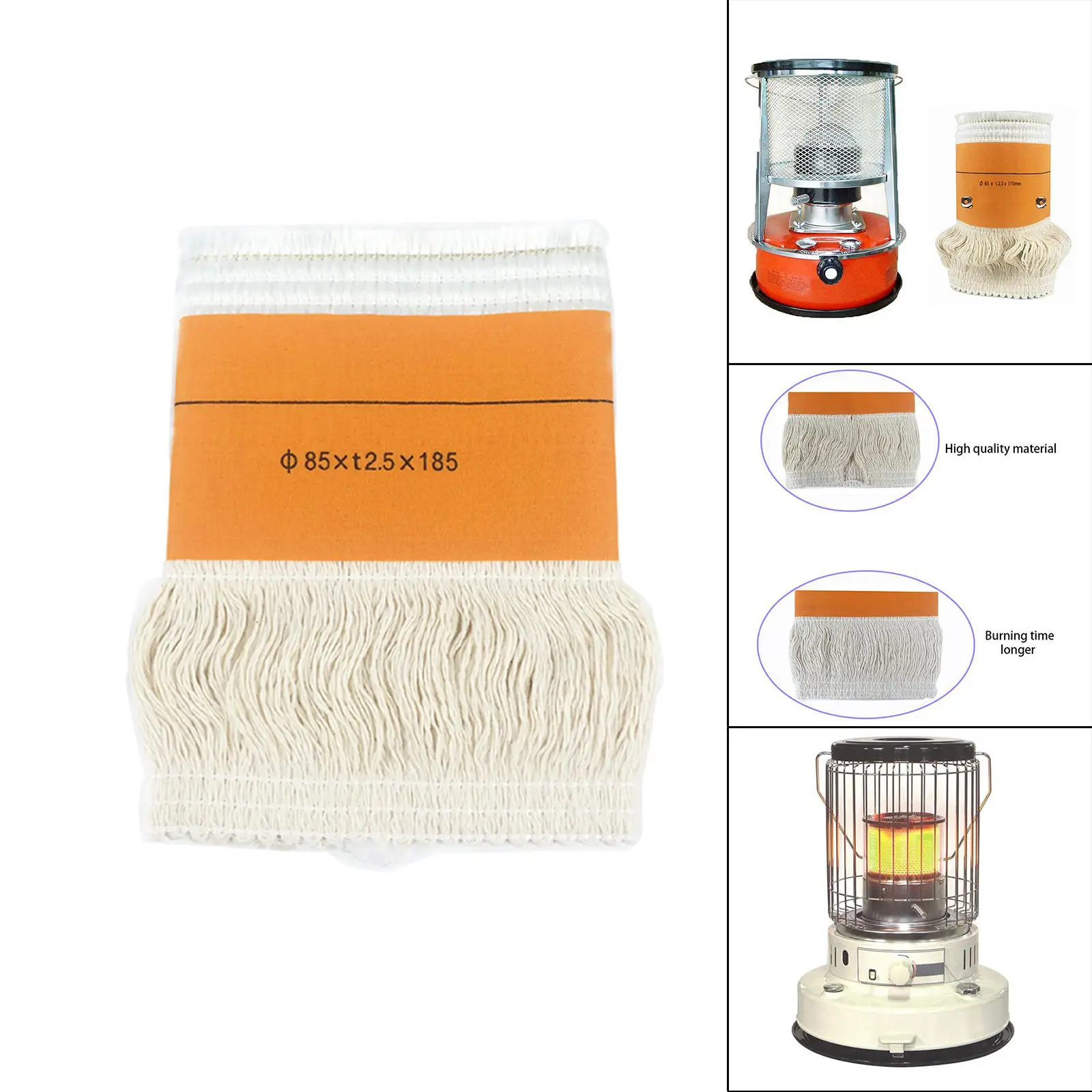 Kerosene Wick Glass Fiber Oil Lamp Cotton Durable Candle Winter for Indoor Copper Wire Cotton Wicks Kerosene Oil Light Core