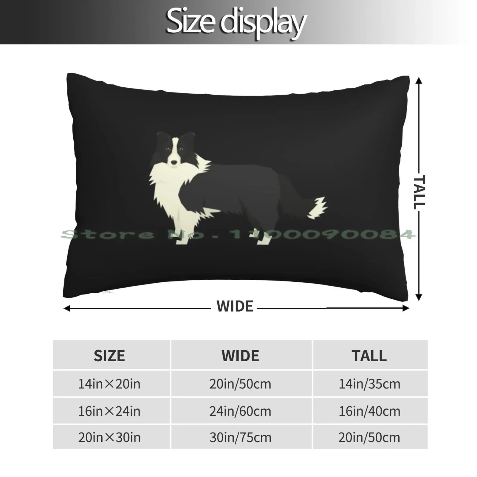 Border Collie-Gift For Border Collie Owner Lover Pillow Case 20x30 50*75 Sofa Bedroom Yaris Gazoo Racing Greece Wrc Modified