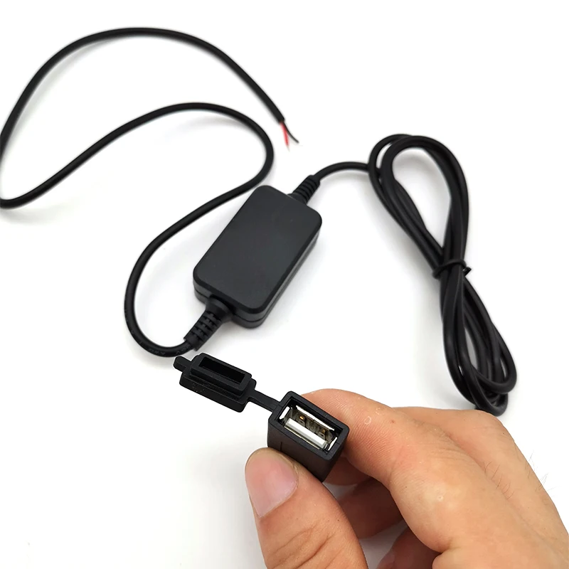 Waterproof Motorcycle USB Charger DC 12V Input to 5V Output Phone GPS Power Supply Port Socket