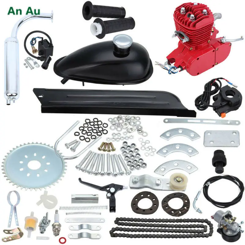 2stroke Gasoline Engine Kit 100cc Electric Bicycle Engine Complete Motorcycle High-power High-quality Gasoline Engine Motor Uni