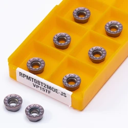 10PCS RPMT08T2 MOE JS VP15TF Hohe Qualität Hartmetall Einfügen Drehmaschine Fräsen Cuttinig RPMT 08T2 MOE CNC Maschine Werkzeuge Fräsen cutter