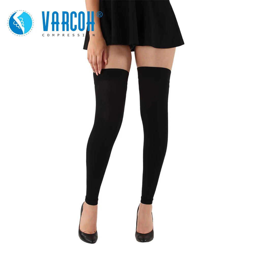 Thigh High Compression Socks Hose Women Men 20-30 mmHg Medical Support Stockings for Treatment Varicose Veins Edema Swelling