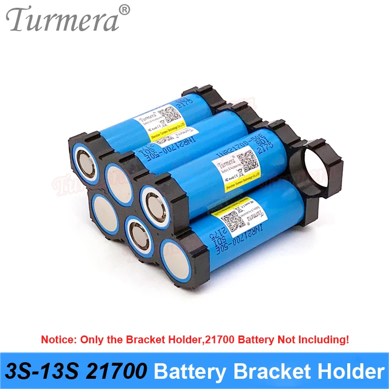 Turmera 10 Cái 3 Đến 13S 21700 Giá Đỡ Chân Đế ABS Splicable Bên Trong Đường Kính Khoét Lỗ 21.2Mm 21.7Mm 36V 48V E-Xe Đạp Pin Sử Dụng