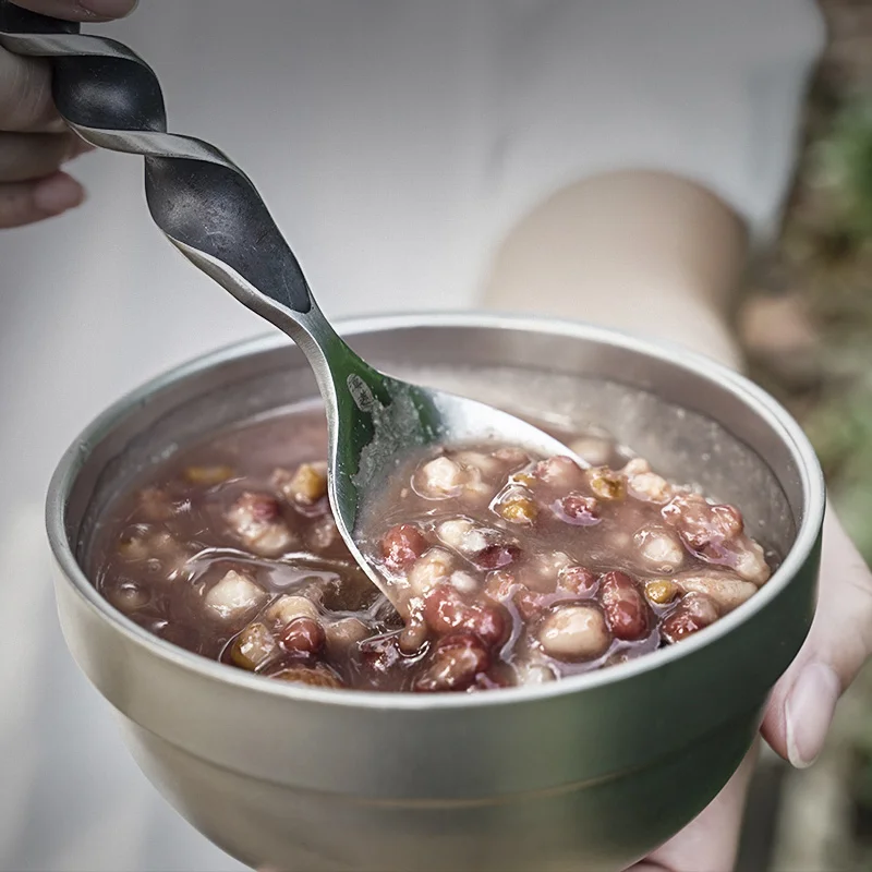 HX Outdoors-Conjuntos de Louça de Jantar em Aço Inoxidável, Garfos, Faca e Colher, 440C, 3Pcs Set