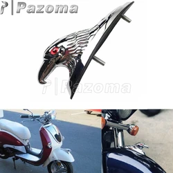 Motorcycle Front Fender Ornament Eagle Head Mudguard Decorations for Harley Suzuki Honda Suzuki Kawasaki Motorbike Scooter ATV