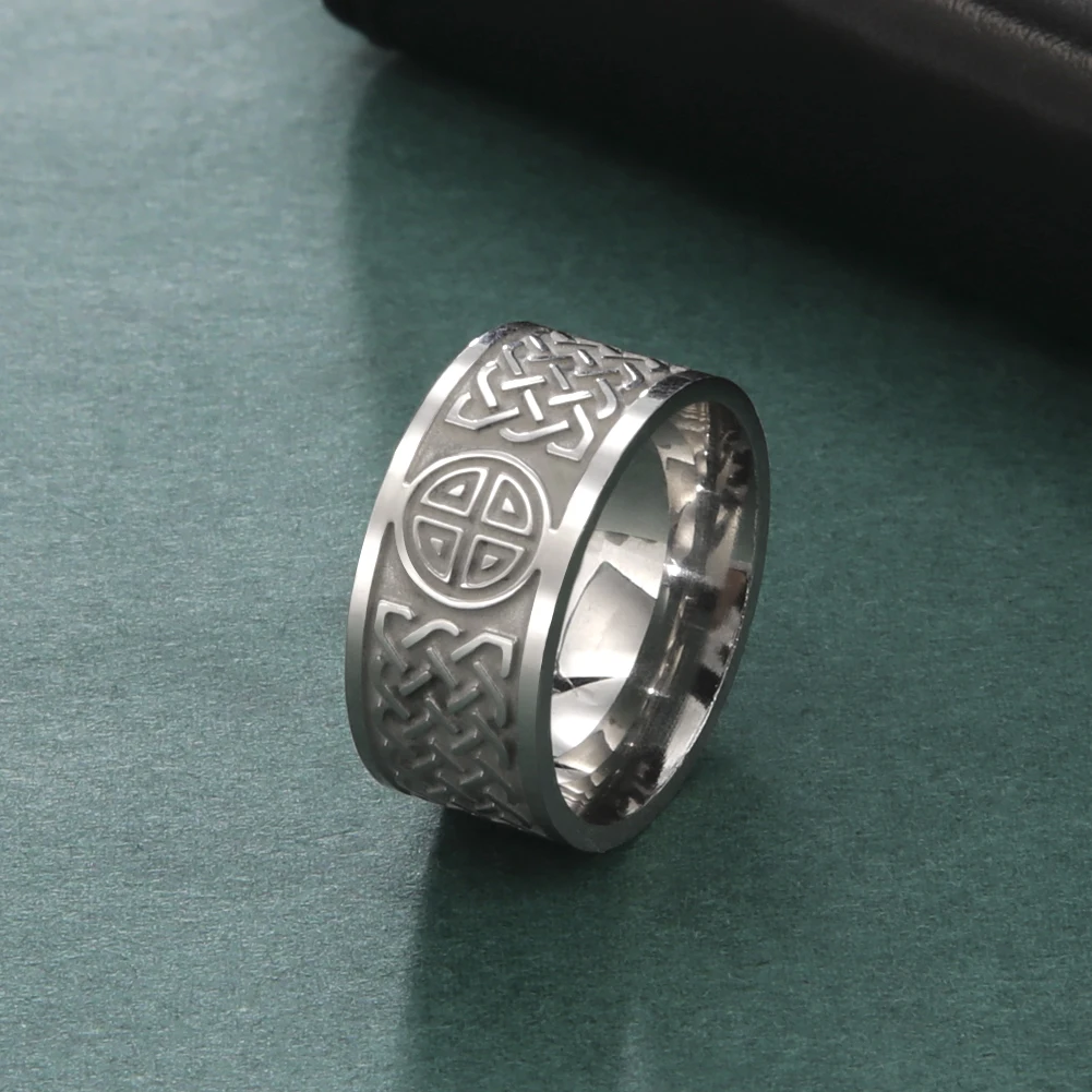 My Shape Anello in acciaio inossidabile per uomo donna Nordic Viking celtic nodo anelli di barretta gioielli Vintage anello da uomo bague femme