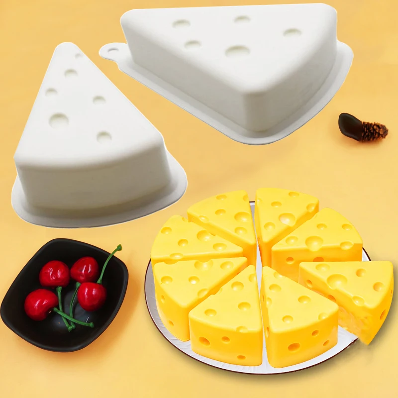 3D Silicone Candle Mold DIY Candle Making Crafts Baking Model Orange Cheese Shape Wax Model Soap Mould Tool Party Supplies