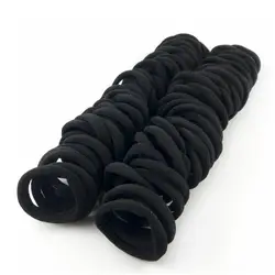 50 Pcs/Lot Girls Hair Ties Colorful Ponytail Holder White Black Rubber Band Headband Elastic Hair Band For Women Accessories