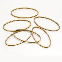 Copper elliptic hoop oval circle ring Geometry diy earring bracelet pendant connectors handmake jewelry making accessories