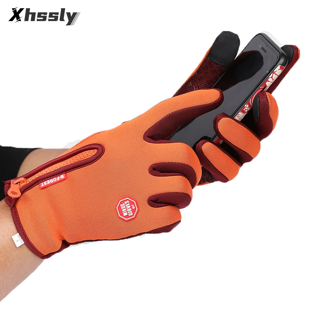 

Motorcycle Gloves Warm Guantes Moto Protective Equipment Piel Motorcross Touch Screen Outdoor Sports Racing Furygan Gloves