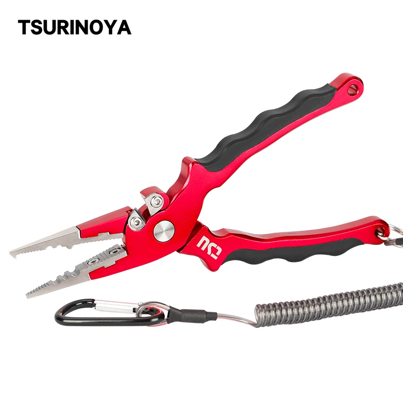 Tsurinoya Fishing Pliers 83g Aluminum Fishing Tool Tungsten Steel Alloy Cutting Edge Hook Remover Alicate De Pesca Line Cutter