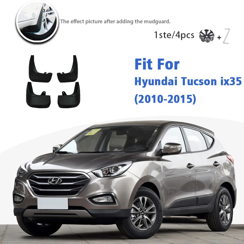 

Брызговики для Hyundai Tucson ix35 2010-2015 спереди и сзади 4 шт. Брызговики автомобильные аксессуары для автомобиля styline брызговик брызговики